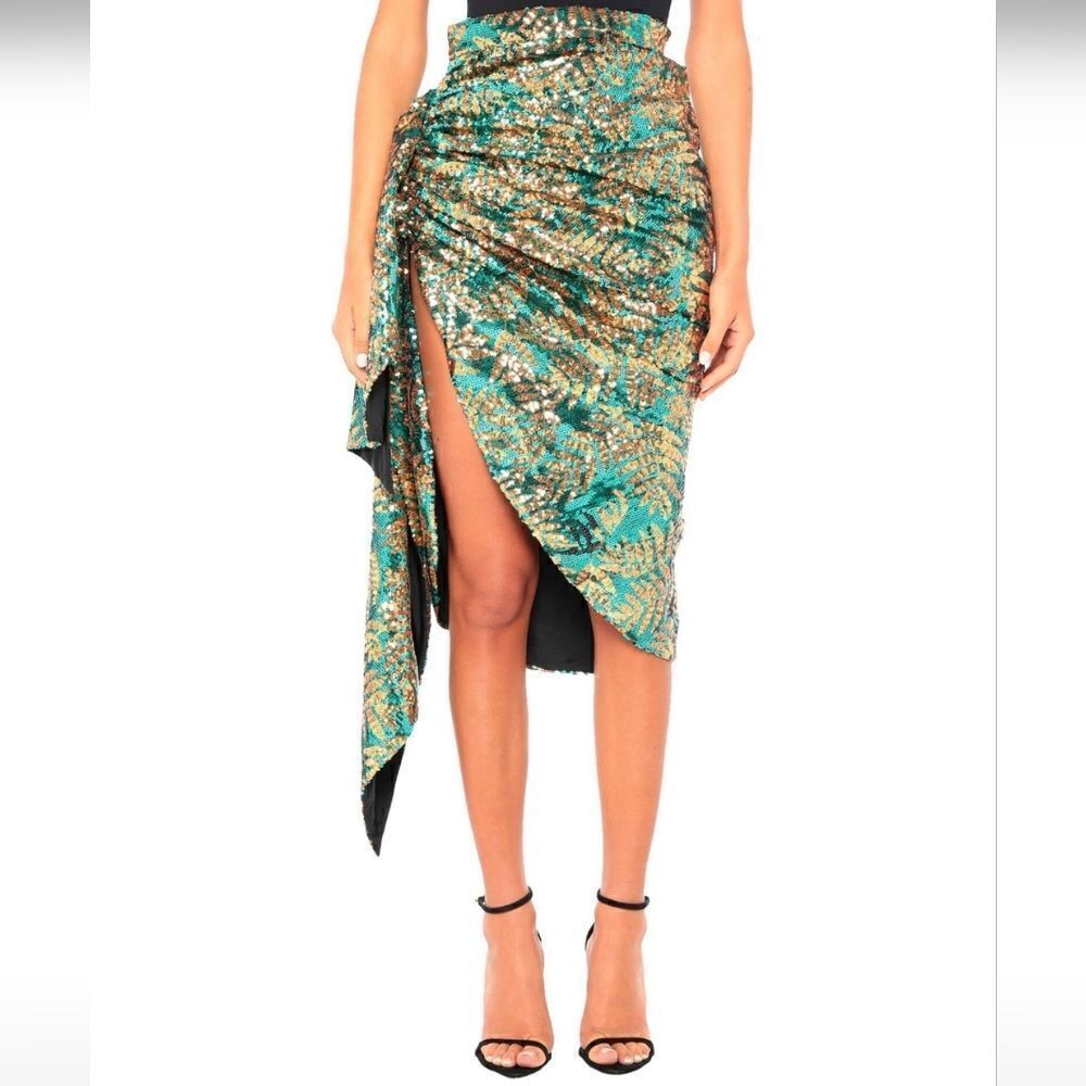 Giuseppe Di Morabito Asymmetric Sequin skirt size 40 4 US New